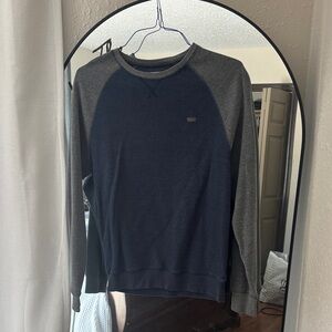 Levi's Men's Navy and Charcoal Crewneck Sweater